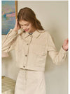 Chuz Denim Stitch Point Jacket Setup Light Beige - MICANE - BALAAN 1