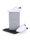 23ss USSN001 XB602002 BIANCO/ASPHALT stitch detail white & charcoal sneakers - KITON - BALAAN 1