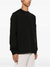 Ghost Piece Cotton Jersey Crew Neck Sweatshirt Black - STONE ISLAND - BALAAN 4