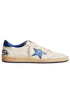 Men's Blue Tab Blue Star Low Top Sneakers White - GOLDEN GOOSE - BALAAN 2