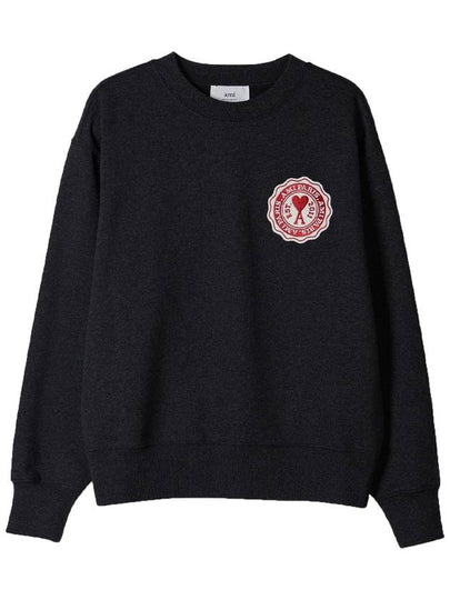 de Coeur Patch Sweatshirt Anthracite - AMI - BALAAN 2