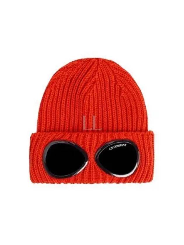 Signature Goggles Wool Beanie Red - CP COMPANY - BALAAN 2