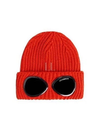 Signature Goggles Wool Beanie Red - CP COMPANY - BALAAN 2