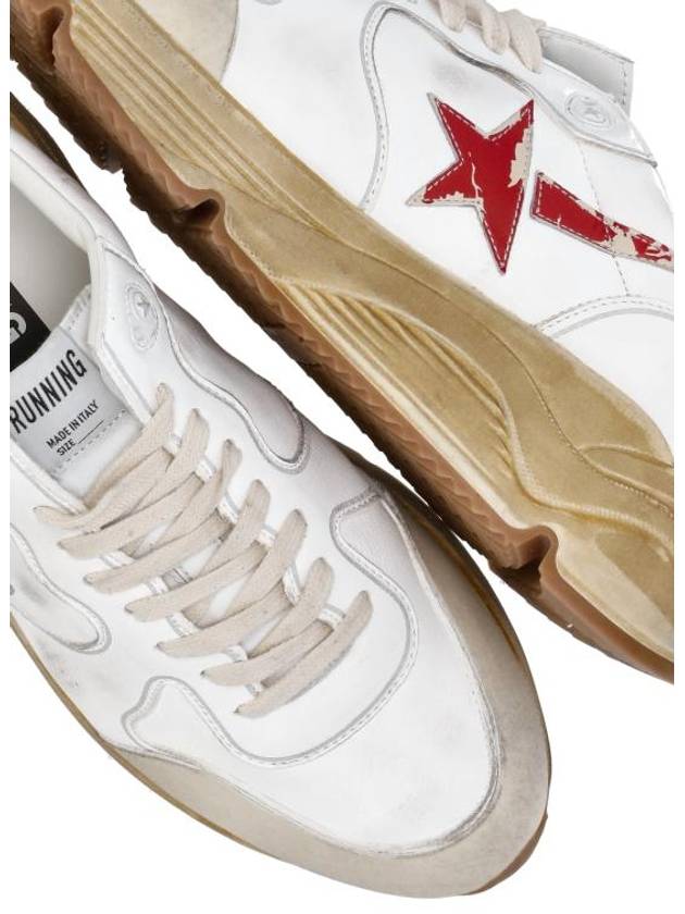 Men's Running Sole Red Star Low Top Sneakers White - GOLDEN GOOSE - BALAAN 6