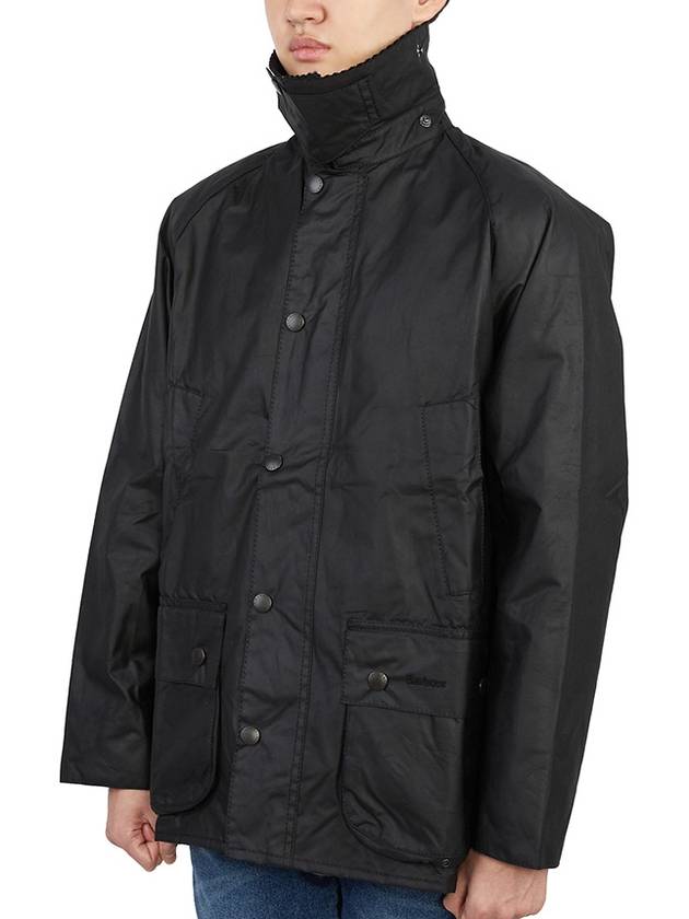 Bedale Wax Half Lined Jacket Black - BARBOUR - BALAAN 5