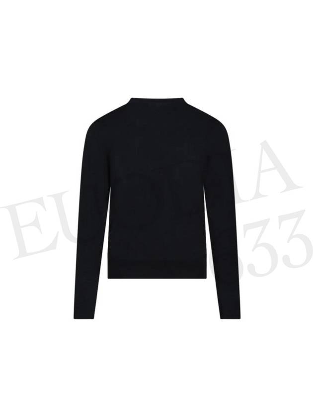 ORB Embroidered Crew Neck Knit Top Black - VIVIENNE WESTWOOD - BALAAN 3