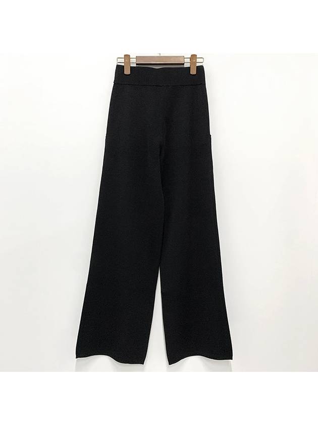 ZIGOTE wide wool pants black 007 - MAX MARA - BALAAN 3