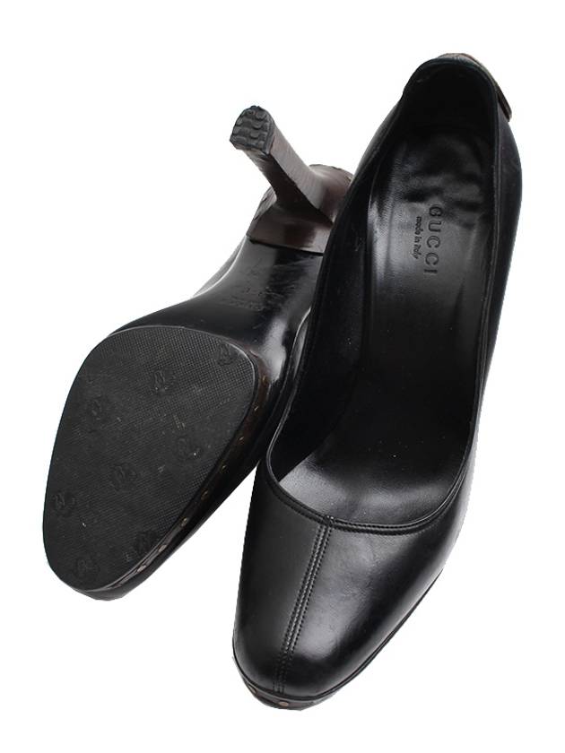 Black Bronze Logo Pumps 37C - GUCCI - BALAAN 3