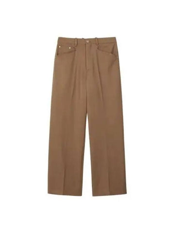 Flare fit wool pants beige - NUAKLE - BALAAN 1