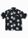 Men's Diss Pattern Short Sleeve Shirt Black - STUSSY - BALAAN.