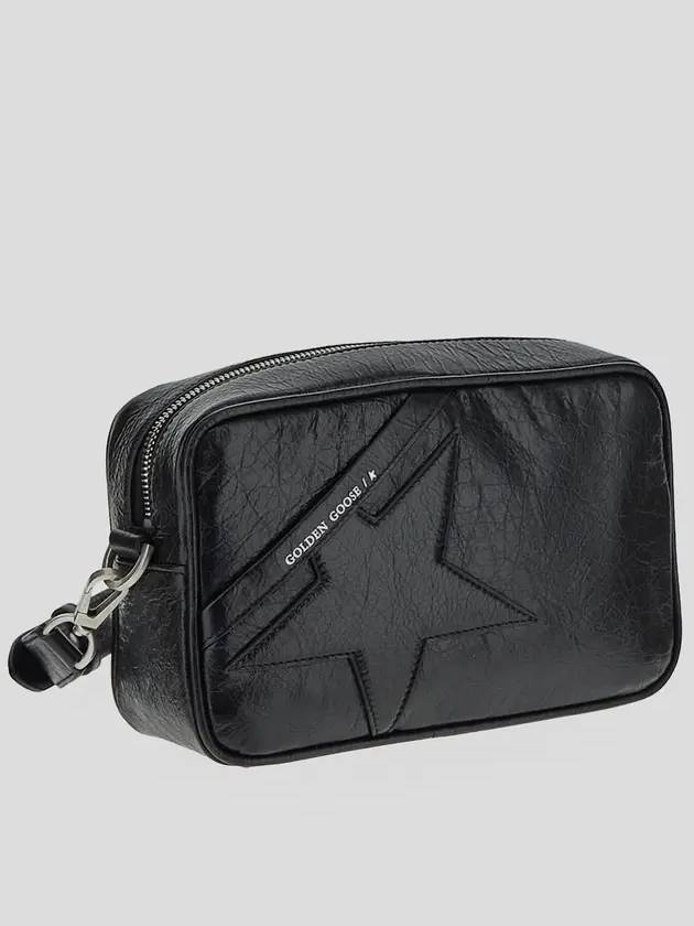 Glossy Leather Star Cross Bag Black - GOLDEN GOOSE - BALAAN 3