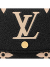 Emilie Bicolor Monogram Empreinte Leather Half Wallet Black - LOUIS VUITTON - BALAAN 5