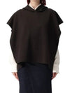 Wool Poncho Brown - FENDI - BALAAN 2