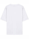 Rive Gauche Short Sleeve T-Shirt White - SAINT LAURENT - BALAAN 3