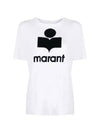 Zewel Logo Short Sleeve T Shirt White - ISABEL MARANT ETOILE - BALAAN 1