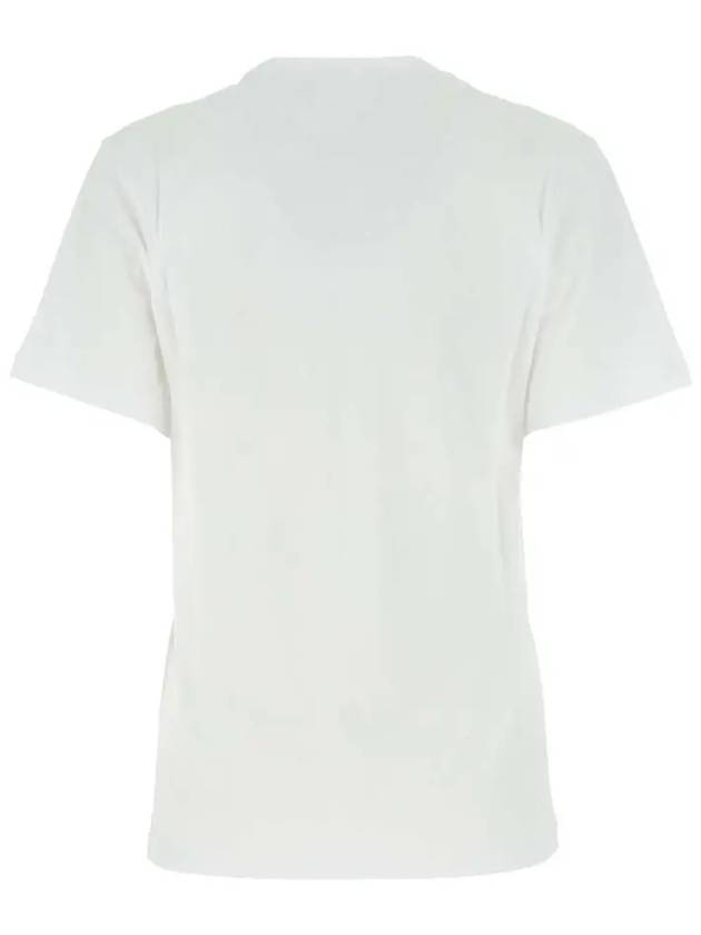 Zewel Logo Print Short Sleeve T-Shirt White - ISABEL MARANT - BALAAN 3