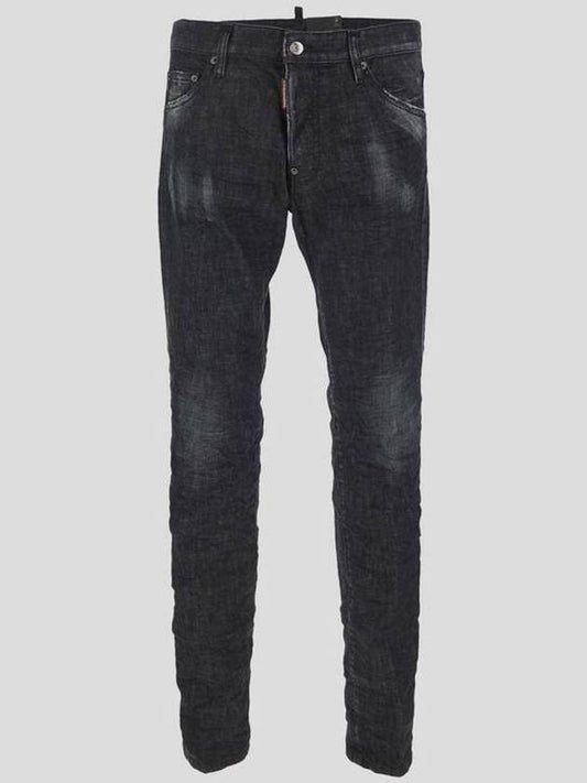 Cool Guy Logo Patch Jeans Black - DSQUARED2 - BALAAN 2