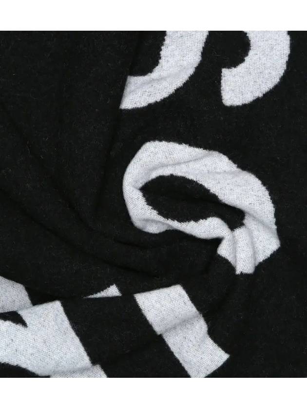 Big Logo Scarf White Black - ACNE STUDIOS - BALAAN 5