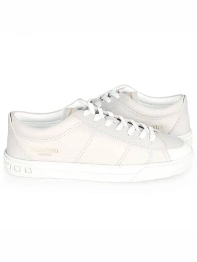 Men's Cityplanet Leather Low Top Sneakers White - VALENTINO - BALAAN 2