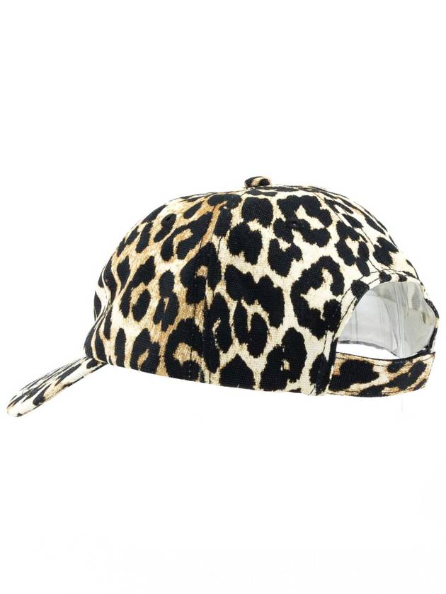 Logo embroidery ball cap baseball leopard A5312 943 - GANNI - BALAAN 4