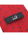 100 silk red dot pattern tie - DUNHILL - BALAAN 6