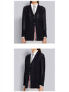 Pointelle Cable Knit V Neck Cardigan Navy - THOM BROWNE - BALAAN 6