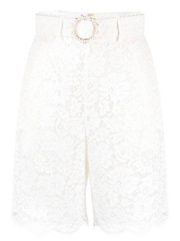 n belt lace midi shorts 5752AHIG - ZIMMERMANN - BALAAN 1