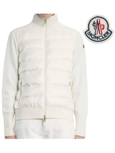 Women s Logo Patch Knit Padded Cardigan 9B00046 M1131 030 - MONCLER - BALAAN 1