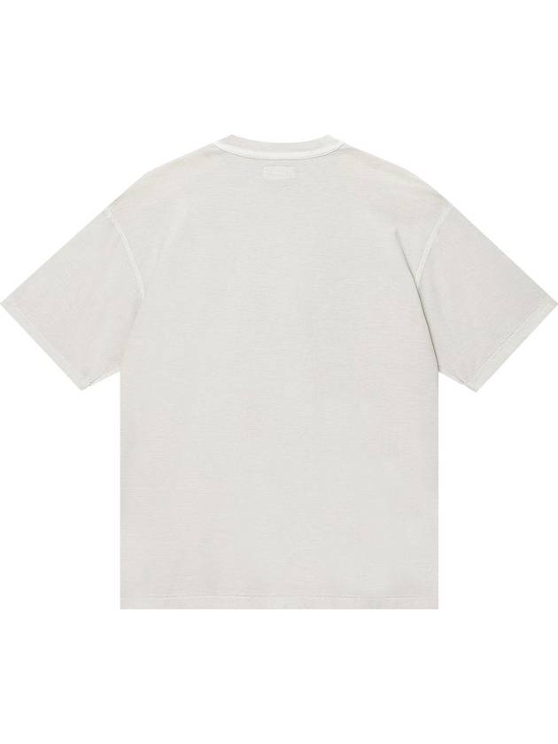 Lazy Short Sleeve T Shirt Bone - STUSSY - BALAAN 3