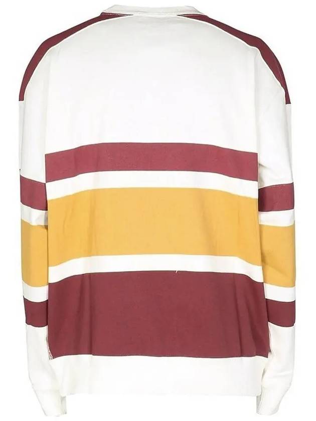 Mayoan Logo Striped Sweatshirt Burgundy - ISABEL MARANT - BALAAN 4