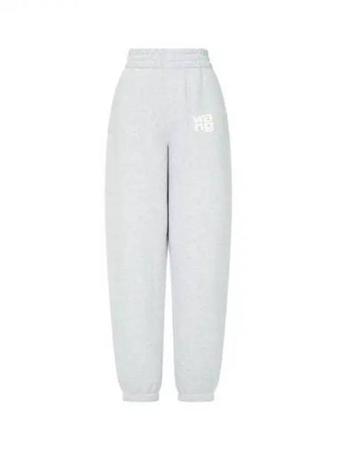 Puff logo jogger pants light gray 270207 - ALEXANDER WANG - BALAAN 1