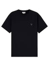 Bold Fox Head Patch Comfort Short Sleeve T-Shirt Black - MAISON KITSUNE - BALAAN 3