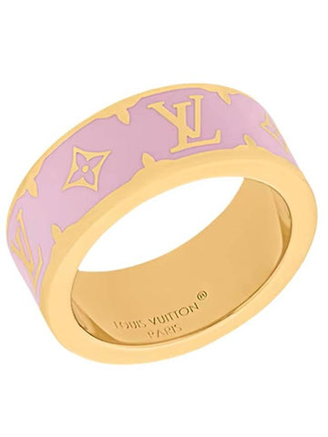 Nanogram Enamel Ring Gold Pink - LOUIS VUITTON - BALAAN 1