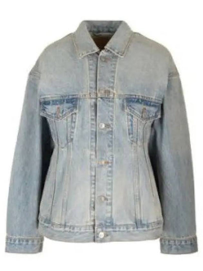 Hourglass Denim Jacket Light Blue - BALENCIAGA - BALAAN 2