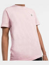 Stone Logo Short Sleeve T-Shirt Indie Pink - STONE ISLAND - BALAAN.