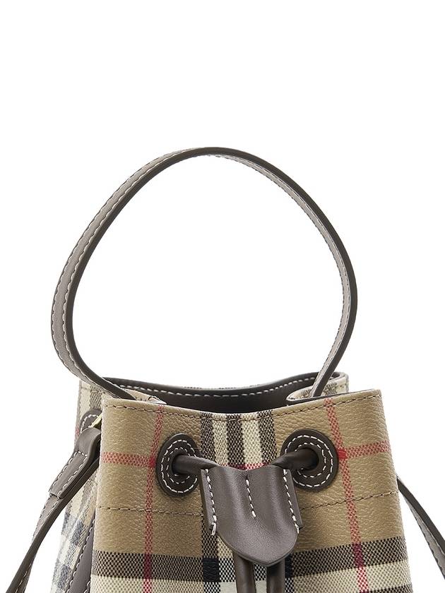 Check Mini Bucket Bag Archive Beige - BURBERRY - BALAAN 8