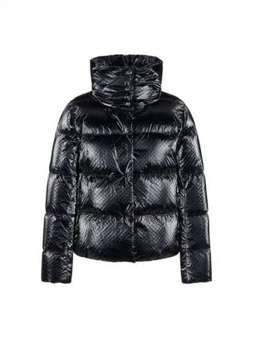 Women s Glossy Diamond Goose Down Padded Jacket Black 270677 - HERNO - BALAAN 1