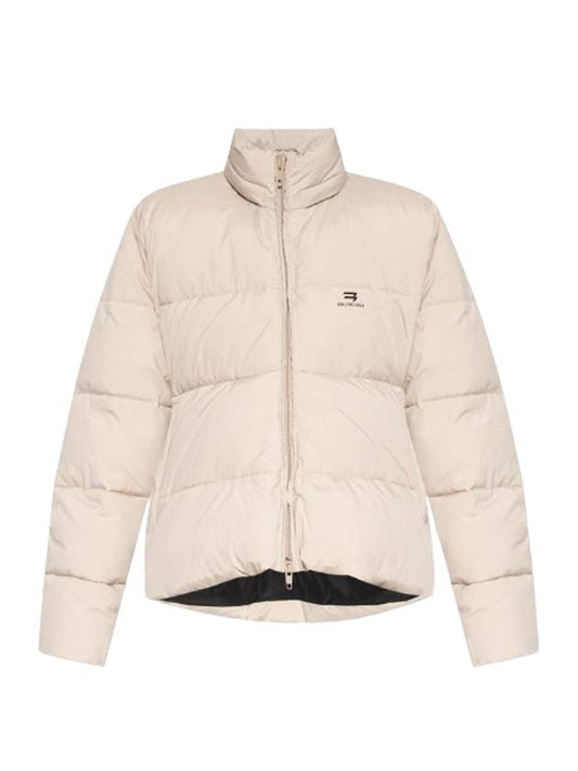 C shape nylon padded jacket sand - BALENCIAGA - BALAAN 1