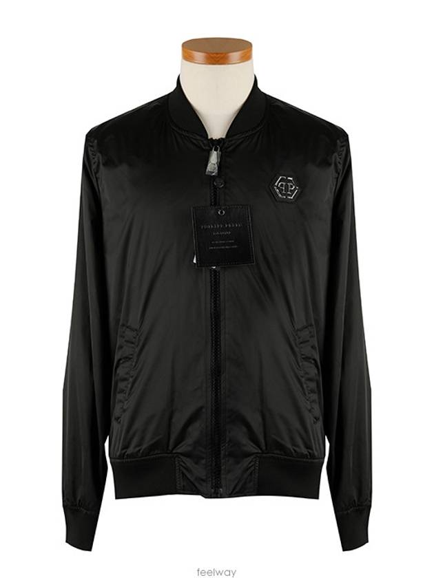 Back Skull Print Zip-up Bomber Jacket Black - PHILIPP PLEIN - BALAAN 4