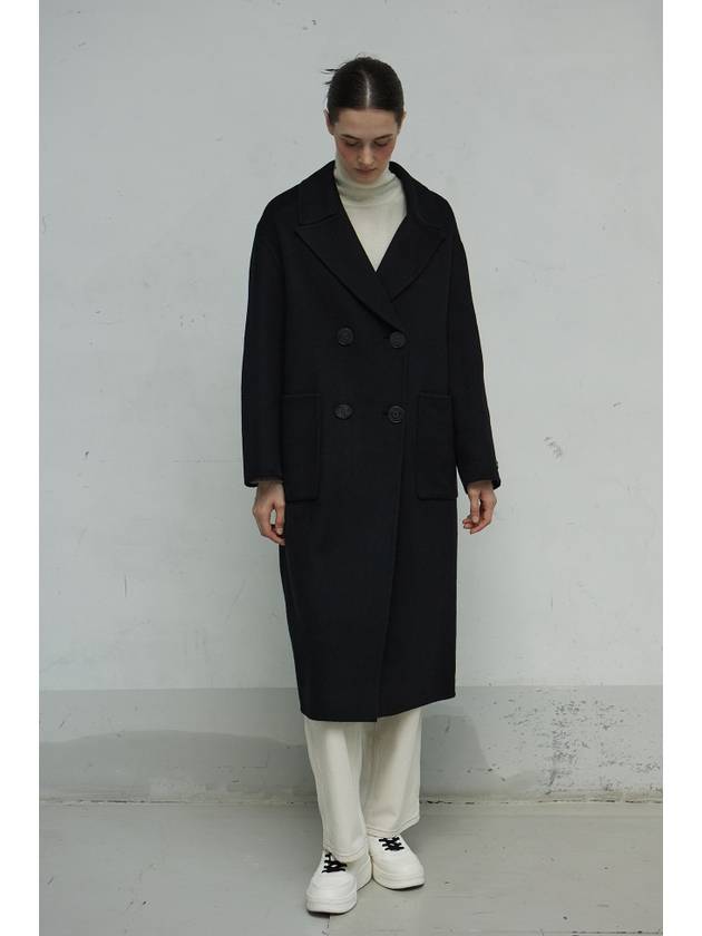 cashmere double coat - LAFEL SORT OF - BALAAN 4