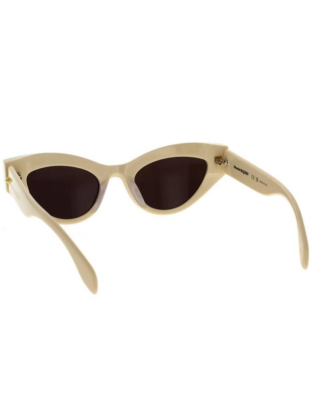 Sunglasses AM0407S 003 Ivory - ALEXANDER MCQUEEN - BALAAN 5