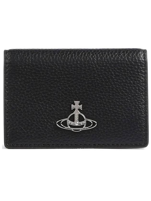 ORB Logo Half Wallet Black - VIVIENNE WESTWOOD - BALAAN 2