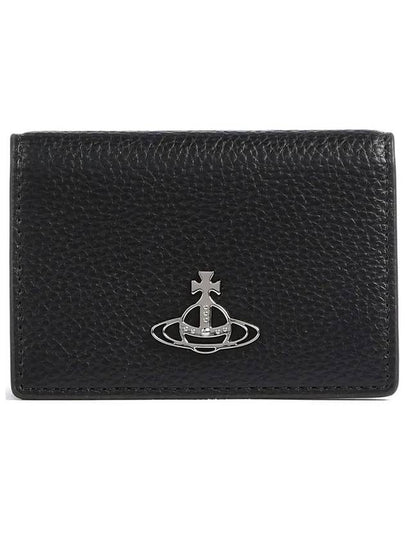 ORB Logo Half Wallet Black - VIVIENNE WESTWOOD - BALAAN 2