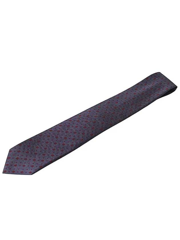 GG Dot Pattern Silk Tie Navy - GUCCI - BALAAN 3