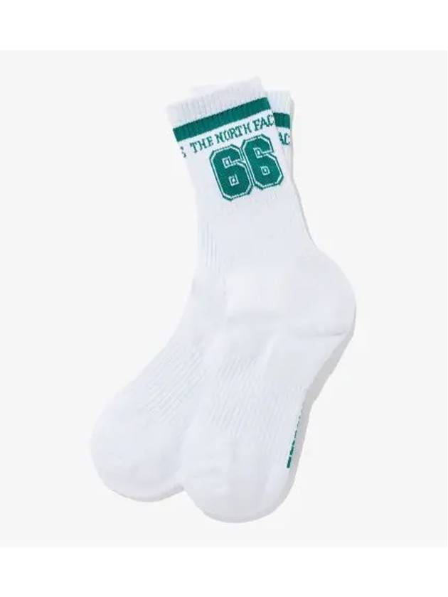 The North Face NY4MQ01K White Label Big Logo Socks - THE NORTH FACE - BALAAN 1