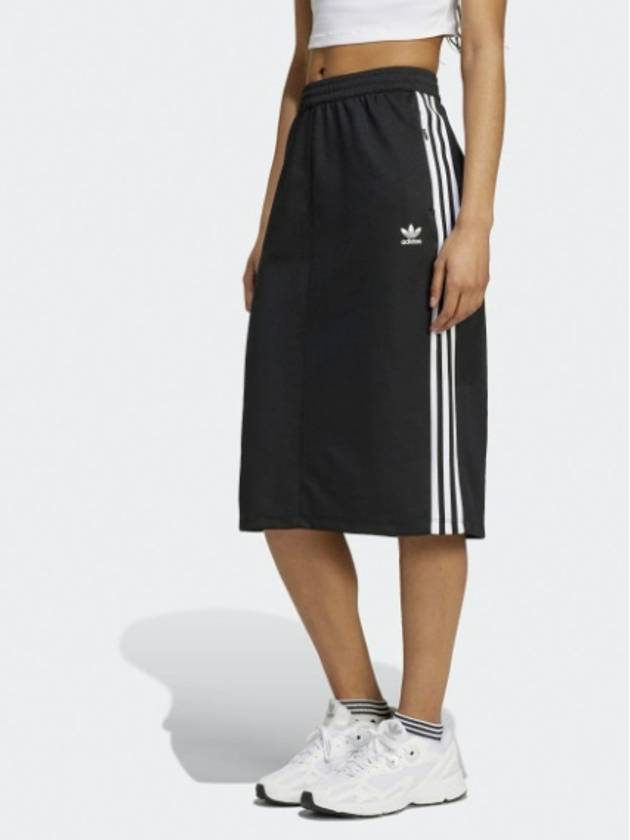 Classic 3 Stripe A-Line Skirt Black - ADIDAS - BALAAN 2