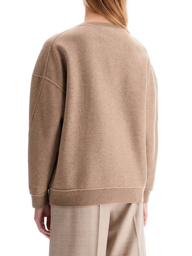 Elvira jersey crewneck knit top hazelnut brown - MAX MARA - BALAAN 4