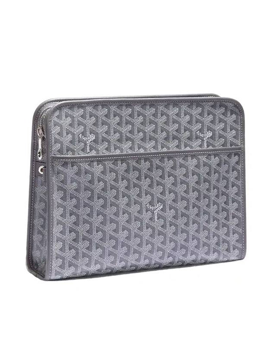 Juvence GM Clutch Bag Gray - GOYARD - BALAAN.