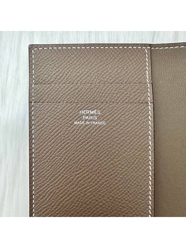 Men s Wallet MC2 Leather Card Brown LUX2402165 - HERMES - BALAAN 4