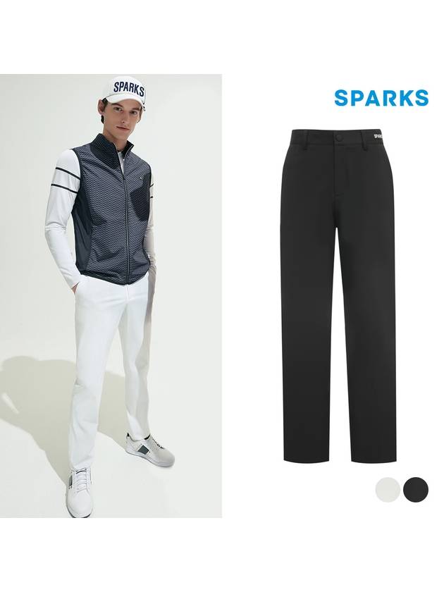 logo point banding straight pants SL1MPA001 - SPARKS - BALAAN 1